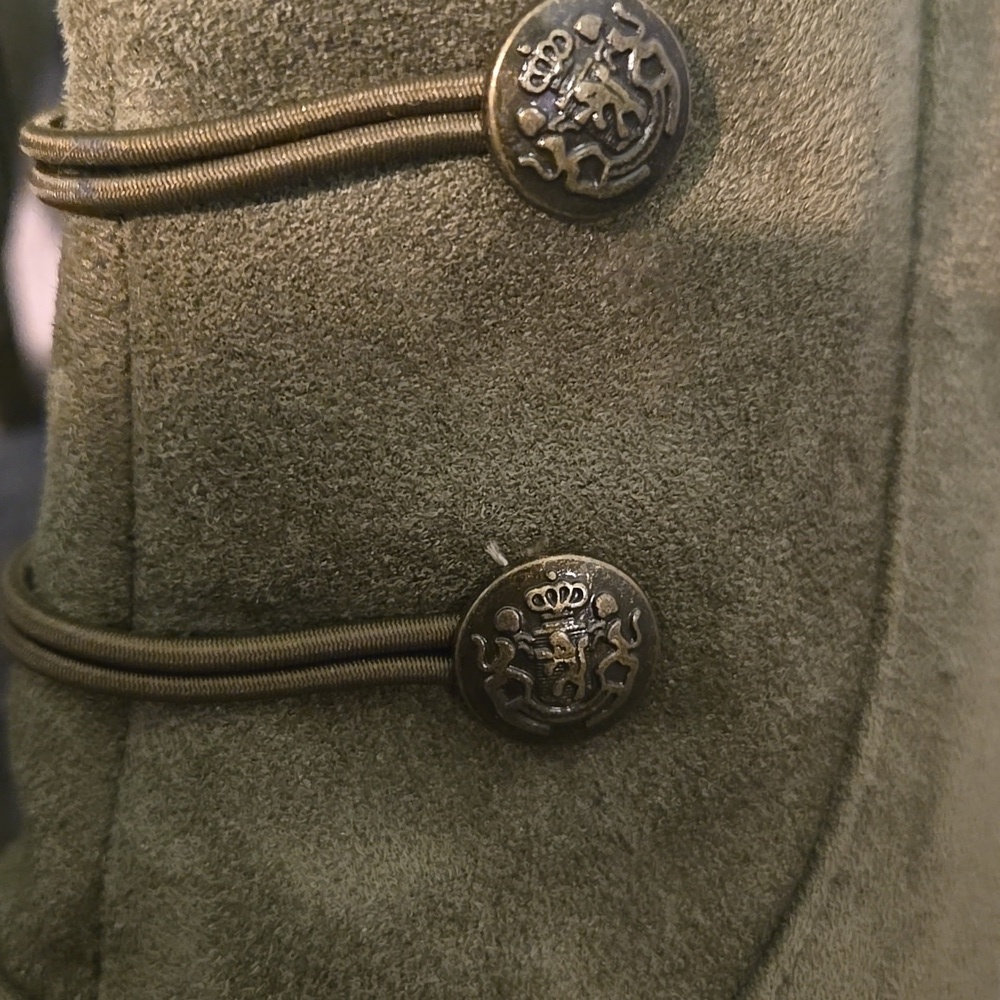 Rialto Chung Faux Suede Mid-Calf Booties-Olive Green Sz 9M - Picture 3 of 10